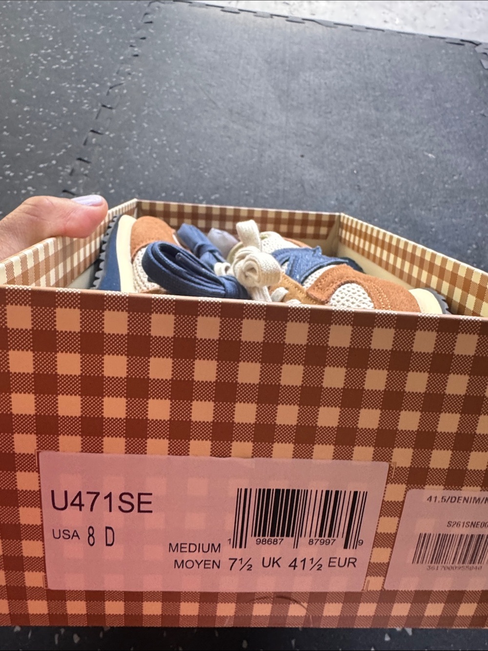 Sezane Sézane X New Balance Ecru / Brown - Size US 8 unisex please see chart - Picture 9 of 9